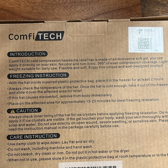 ComfiTech Cold Compression Headache Relief Hat - Picture 2 of 5